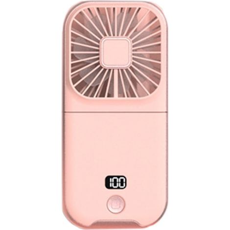 Mini ventilateur portable, ventilateur de poche rechargeable par USB, petit ventilateur de poche silencieux (rose) (1/4)