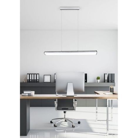 Suspension LED Trio Coventry chromée 120 cm 35W 2700-6400K (1/3)