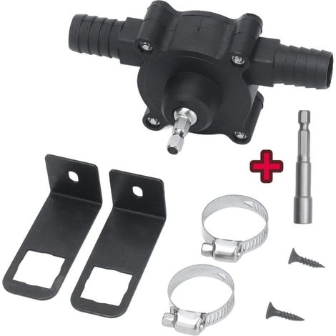 Pompe de forage électrique portable, perceuse à main ABS à tige hexagonale de 1/4 po pour le transfert de liquide léger (1/5)