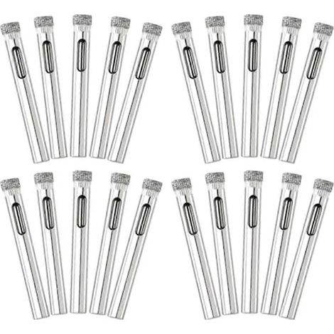 20-teiliges Diamantbohrer-Set, 6-mm-Diamant-Lochsägen-Set