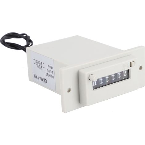 Compteur électromagnétique CSK6-YKW, compteur d'impulsions électronique à 6 chiffres, 12 V CC