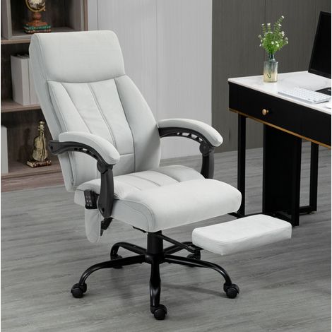 Poltrona ufficio massaggiante reclinabile grigio OKMYHOME (1/3)