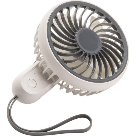 Mini-Tragventilator, praktisch und funktional, weiß und grau, 3 Watt, 10,8 cm Durchmesser (1 Stück) (1/4)