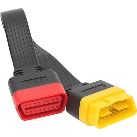 Câble d'extension OBD2 OBDII 16 broches mâle vers femelle, adaptateur de câble de diagnostic (1/5)