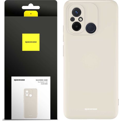 Funda de silicona Spacecase para Redmi Redmi 12C color hueso (1/5)