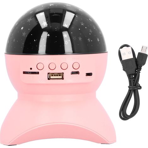 Rotierende LED-Sternenprojektionslampe mit USB- und Bluetooth-Anschluss, Nachtlicht mit Musik für Schlafzimmer oder Zuhause (1/5)