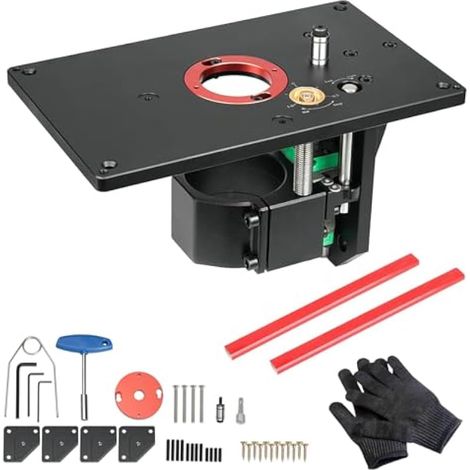 Kit Elévateur pour Défonceuse, Machine de Coupe de Table Elévatrice Inversée, Table Elévatrice pour Machine de Découpage, Défonceuse de Bord Elévateur, Plateau de Levage avec Base Fixe (1/5)