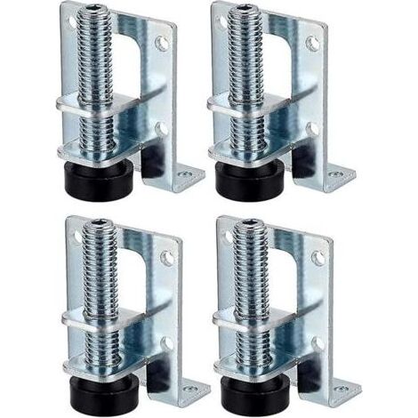 Pair Lntyq 4 Pièce Niveleurs Meubles Réglables, Pieds de Nivellement Robustes, Pieds De Nivellement pour Meubles, Pieds de Meuble Réglables, Pied pour Meuble, pour Tables, Étagères, Placards, Établi (1/5)