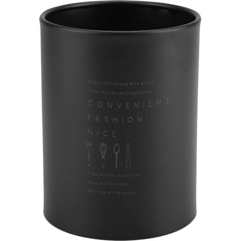 Support Pour Ustensiles De Cuisine - Acier Inoxydable - Avec Trous D Évacuation - Pour Comptoir Cuisine Et Table À Manger - 1 Pièce (1/5)