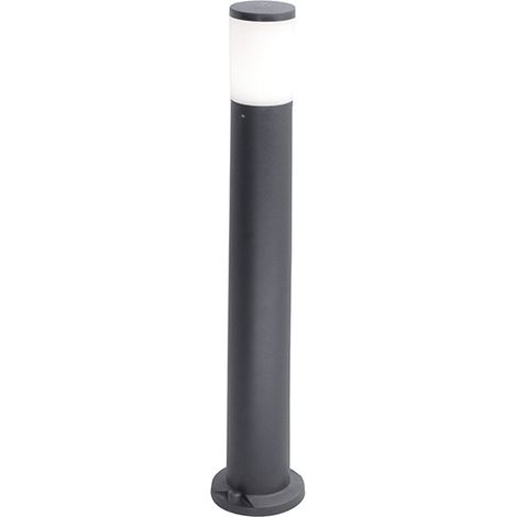 Farola AMELIA 1xE27 8,5W con pulsador CCT (3colores) IP55 resina negra (1/2)