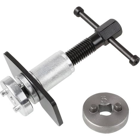 JOMAFA - LLAVE REPOSICIONADOR DE PISTONES DE FRENOS CON ADAPTADORES, 5 PIEZAS (1/5)