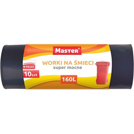 Müllsäcke, stark und sehr haltbar, 160 l, 10 Stück. (1/3)