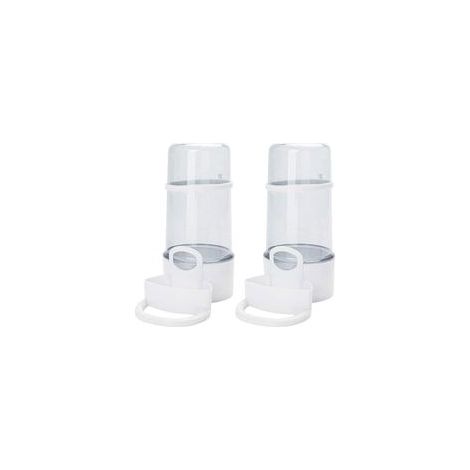 Abbeveratoi per uccelli, set di 2 bottiglie d'acqua automatiche, adatte per gabbie, mangiatoie in plastica per pappagalli, abbeveratoi, accessori per gabbie per uccelli, adatti per pappagallini ondula