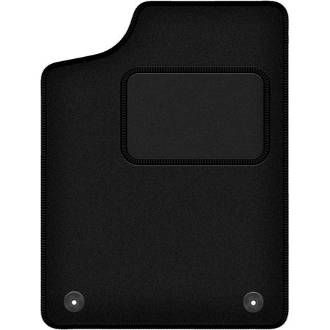 Tapicería negra mate para el conductor, compatible con: Citroën AX hatchback (1986-1998).