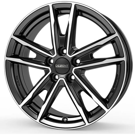 4 llantas de 16" para Suzuki Swift Sport, Toyota Yaris, Byd Dolphin, color negro pulido. (1/4)