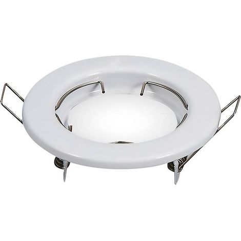 PORTAFARETTO LED FISSO IN METALLO bianco - diametro 81 x h.40 mm