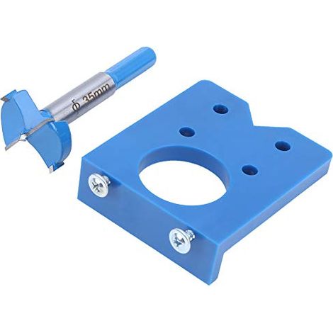 Kit de gabarits pour charnières invisibles de 35 mm, outils de menuiserie, forets et gabarits pour l'installation de portes de placards et d'armoires. (1/5)