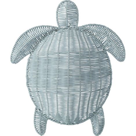 Déco Murale Tortue "Porfirio" 40cm Bleu Clair (1/4)