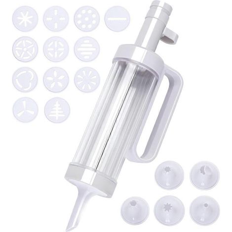 Pistolets à biscuits DIY, outils de décoration de gâteaux, embouts en plastique, pistolets à crème chantilly, accessoires de pâtisserie (1/5)