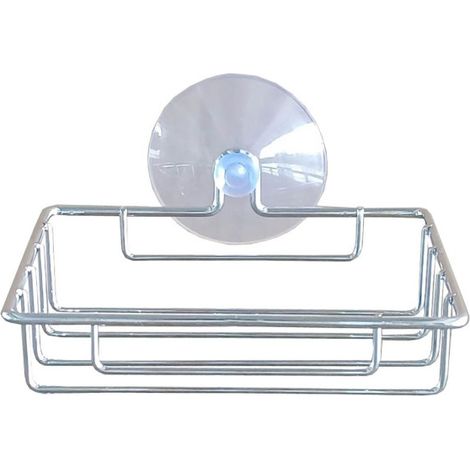 Porte Savon à Ventouse "Filaire Basic" 13cm Chrome (1/4)