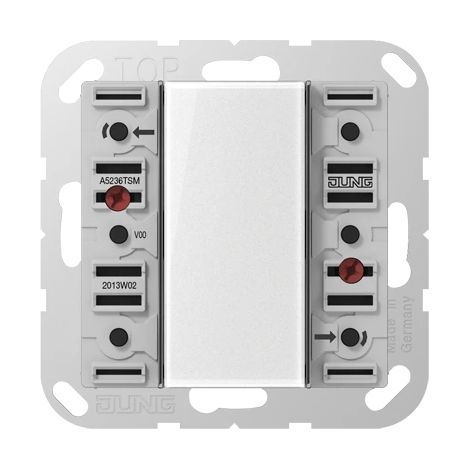 Jung Módulo de sensor táctil 24 V AC/DC, 20 mA, 3 canales, 6 puntos de conmutación, F50, Serie AS/A A 5236 TSM