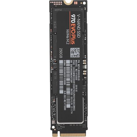 SSD NVMe M.2 2280 250 Go - Samsung 970 Evo Plus - Disque Interne pour PC et Ordinateur Portable (1/5)