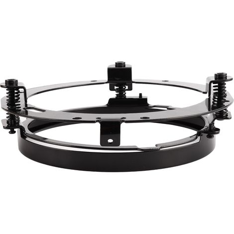 Support de fixation de phare rond 7 pouces pour Jeep Wrangler JK, base de montage avant noire (1/5)