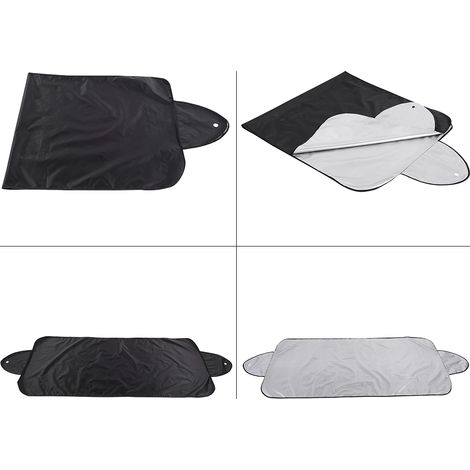 Sonnenschutz für Schaufensterfronten (Vorder- und Rückseite), Maße 147 x 70 cm, reflektierendes Aluminium, absorbiert UV-Strahlen und spendet Wärme. (1/5)