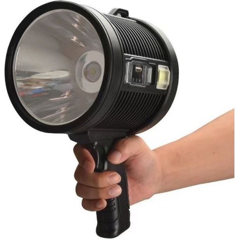 Projecteur Solaire Rechargeable Extérieur - Super Lumineux COB, USB, Etanche, Chasse/Bateau/Camping (1/4)