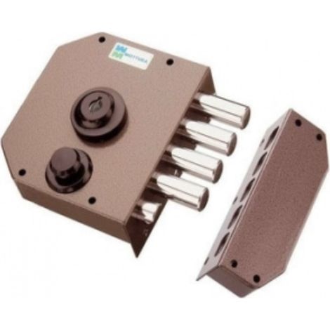 SERRATURA LATERALE DA APPLICARE CON SCROCCO A POMPA 30610 - mm.60 SX cilindro ø mm.30 (30610VS60E)