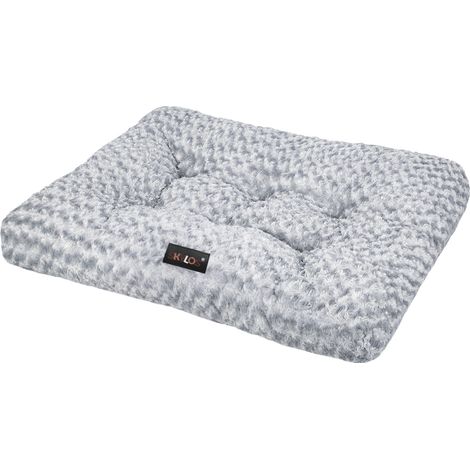 SKYLOS Plush Dog Bed Soft Rose Velvet Non-Slip Pet Crate Keneel Mattress Mat XL