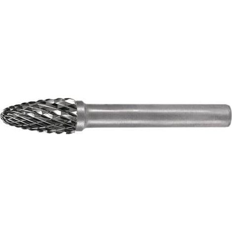 TECWERK Frässtift RBF D.10mm Kopf-L.20mm Schaft-D.6mm HM Verz.Kreuz TECWERK (1/2)