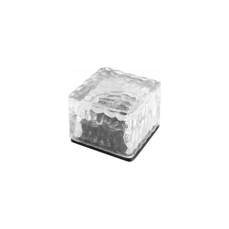 EASYCOMFORT Pavé Lumineux Solaire LED Verre Gravé - Lumière Étanche IP65 pour Jardin, Terrasse, Allée, Piscine (Diverses Couleurs) (1/5)