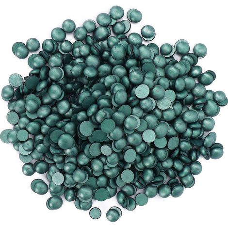 Épilation du visage, des aisselles et des jambes à la cire dure en perles, 1000 g, vert rétro, pour une utilisation à domicile ou en institut de beauté. (1/5)