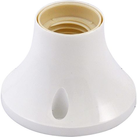 BASE DIRITTA PER PUNTO LUCE MAX. 60W - COLORE BIANCO