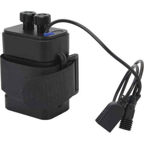 Wasserdichtes ABS-Ladegehäuse (8,4 V) für 6 Lithium-Ionen-Akkus des Typs 18650, mit zwei USB-Anschlüssen und Kabel, ideal für Reisen und Camping. (1/5)
