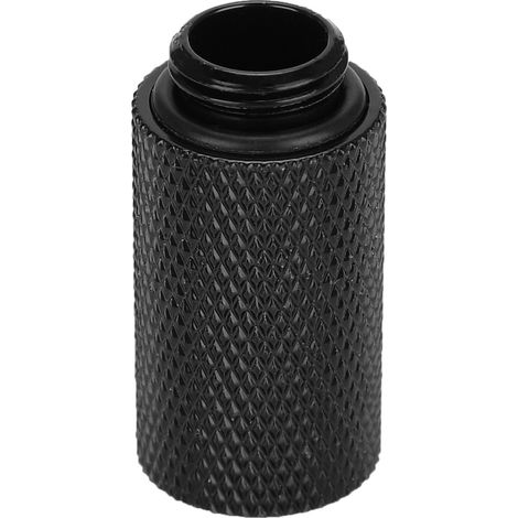 30 mm G1/4 länglicher Chromsitz für PC-Flüssigkeitskühlungszubehör (Schwarz)