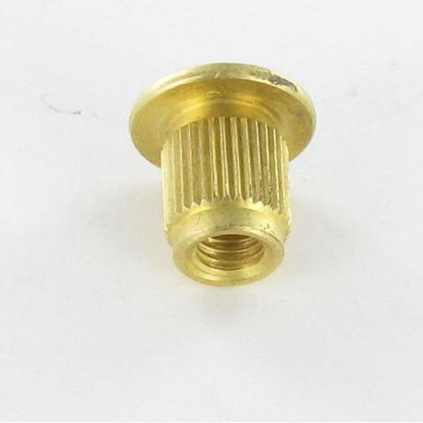 Ecrou Relieur Moletée Laiton M8 Diamètre de tête: 20 Longueur sous tête 16-1 pièce