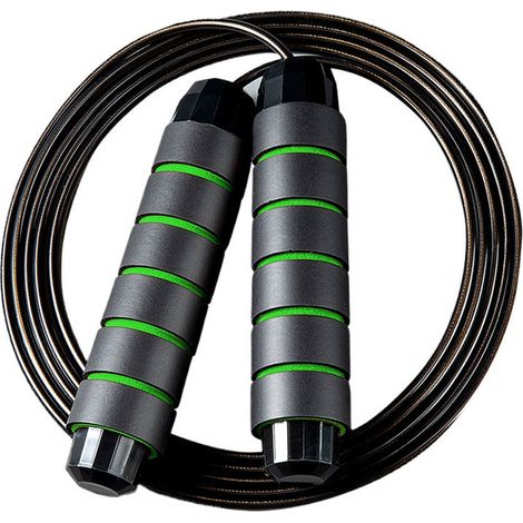 Corde à Sauter Réglable - Acier Intégré - Roulements à Billes - Pour Adultes et Enfants - Fitness HIIT - 1 Pièce (1/5)