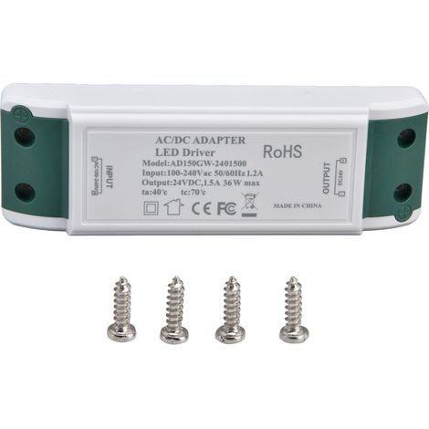 Eosnow LED -Treiber 24V DC 1,5A 36W Netzteil Konstante Stromtransformator AC100-240V