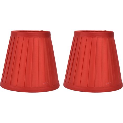Set di 2 paralumi PX31 – doppia clip piccola – tessuto cilindrico – lampada da tavolo/parete – comodo