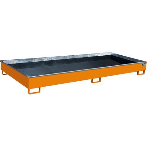 Bauer Regalwanne mit PE-Einsatz RW 3300-2 PE, lackiert, Gelborange