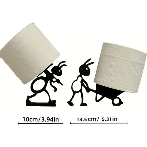 (Deux modèles) Porte-papier toilette/porte-mouchoirs, décoration de salle de bain, style animal mignon, minimaliste et pratique, organisateur de rouleaux de papier toilette, cadeau idéal pour les fête (1/5)