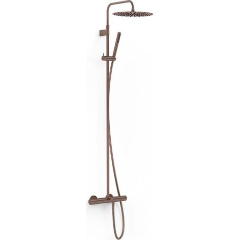 Ensemble de robinet thermostatique mural 3 voies pour baignoire et douche Over-wall Volcanic - TRES 19031202VO