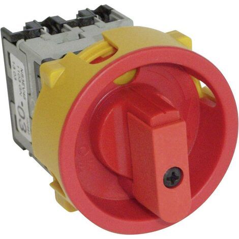 INTERRUPTEUR SECTIONNEUR BACO 100982 REFERMABLE 20 A 1 X 90 ° ROUGE, JAUNE 1 PC(S) (1/3)