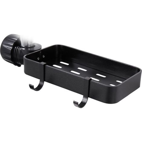 pc 17.5 x 10.4 cm non-porous stainless steel shower caddy, telescopic stainless steel bathroom caddy, shower holder, soap dish, shampoo shower (1/4)