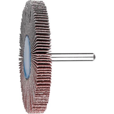 PFERD TOOLS Korund Fächerschleifer F Ø 80x10mm Schaft-Ø 6 mm A60 für Feinschliff und Finish 10 Stk