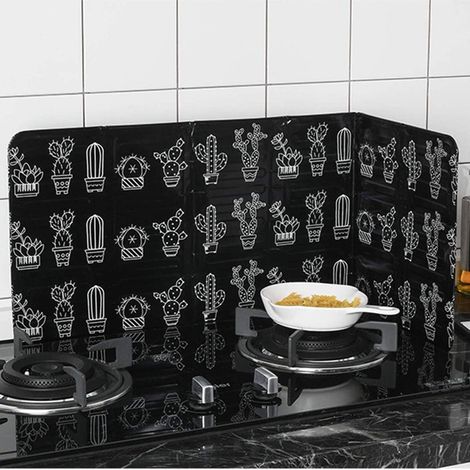 Protection anti-éclaboussures Bloc d'huile en papier d'aluminium Isolation thermique Barrière d'huile pour la cuisine Cuisson Rôtissage (1/4)