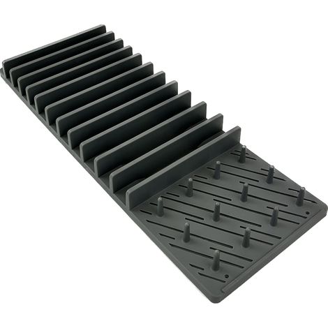 égouttoir vaisselle grille cuisine acier pour assiettes et ustensiles maison (1/3)