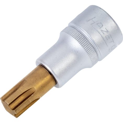 Douille mâle 991-12 ∙ Carré creux 12,5 mm (1/2 pouce) ∙ Empreinte à crénaux Ribe CV ∙ 63 mm HAZET (1/5)
